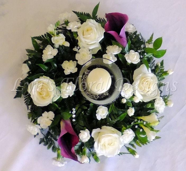 Calla Lily Rose Table Centre