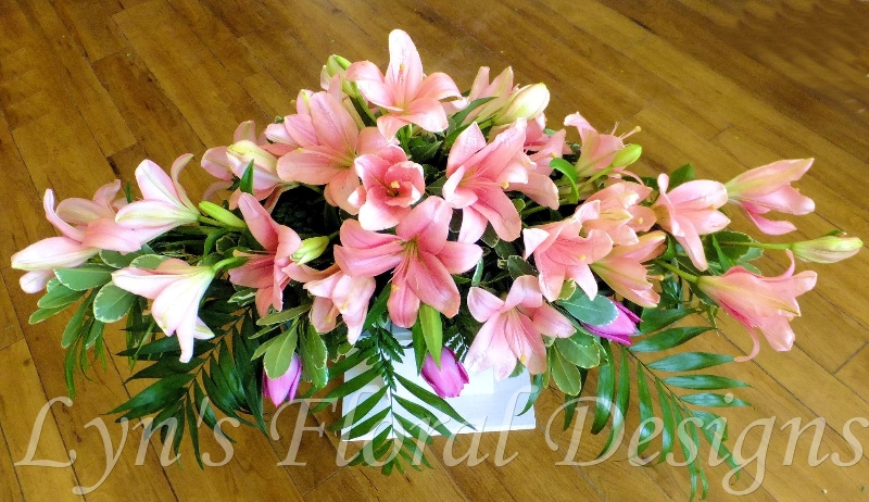 Lily the Pink Casket Spray