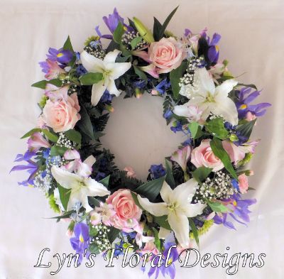 Pastel Blue Wreath