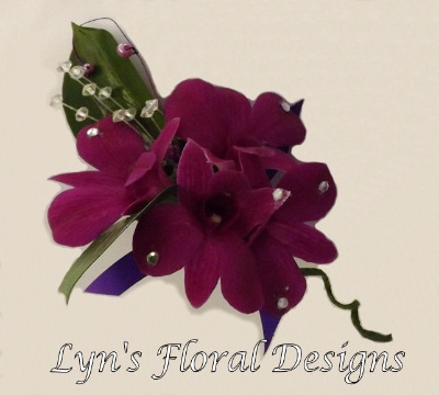 Purple Orchid Corsage