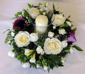 Calla Lily Rose Table Centre