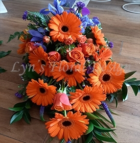 Orange Gerbera Spray