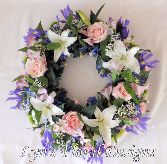 Pastel Blue Wreath