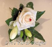 Rose and Freesia Buttonhole