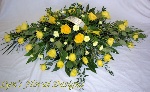 Yellow Rose Casket Spray